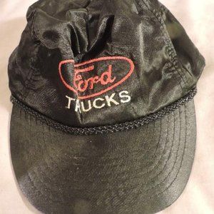 ONE vintage Ford Trucks ballcap hat black silk baseball cap men's